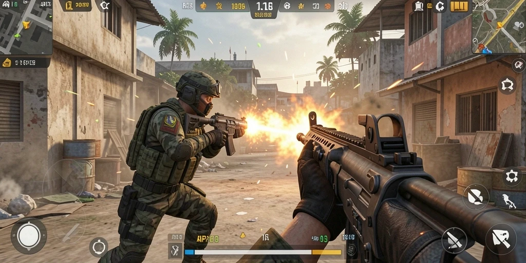 Gameplay seru dan intens dari API33 dalam mode TPS.