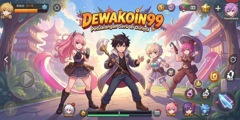 Tampilan gameplay DEWAKOIN99 yang mengesankan dan seru.