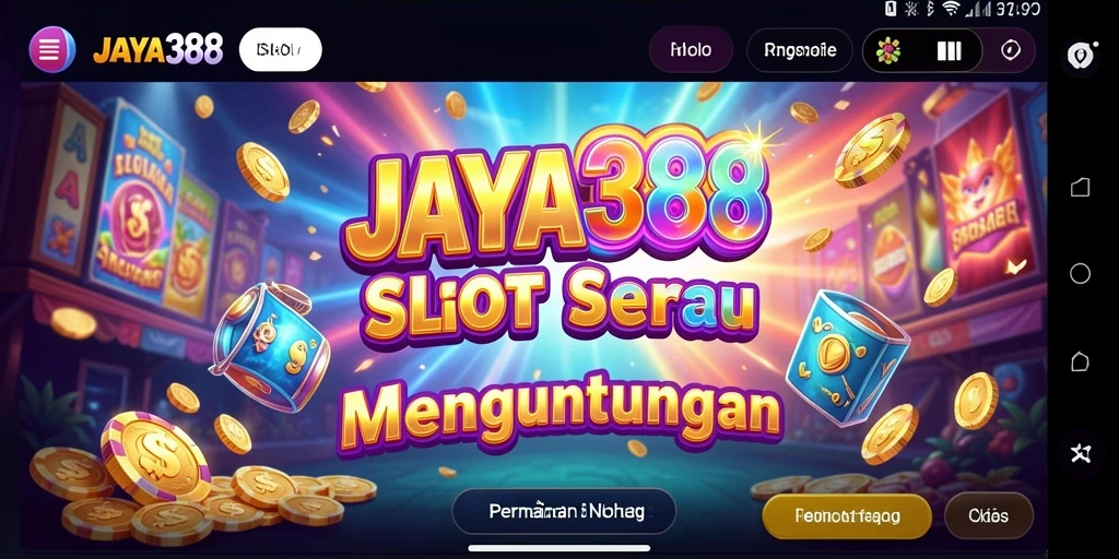 Tangkapan layar utama JAYA388 menampilkan keseruan permainan Slot.