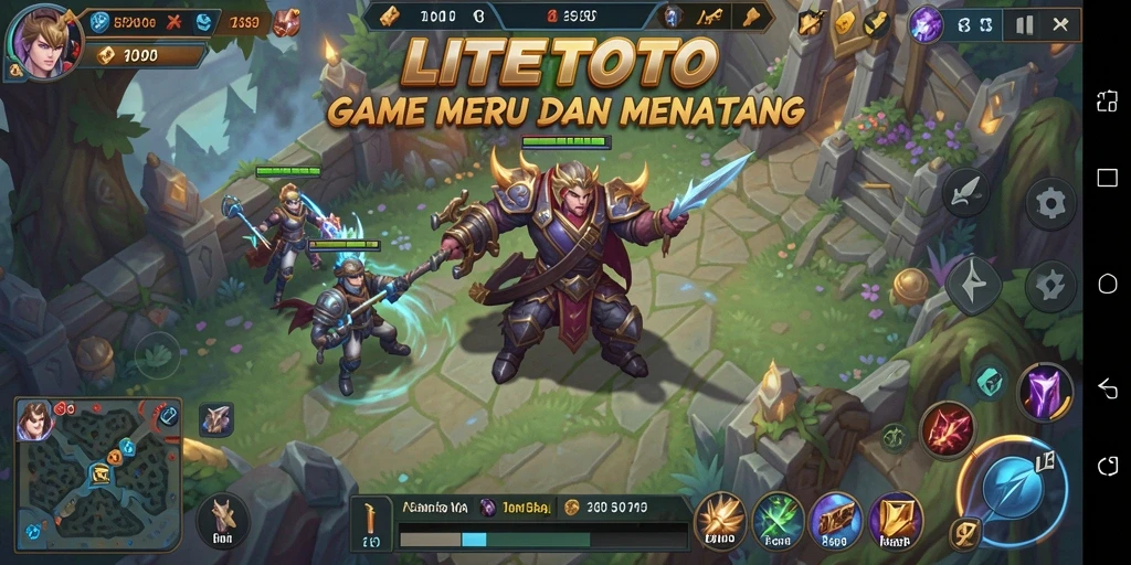 Tangkapan layar gameplay intens LITETOTO di arena pertempuran.