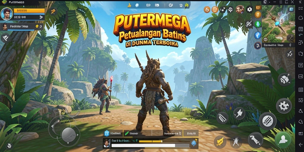 Tampilan gameplay epik dari dunia terbuka PUTERMEGA.