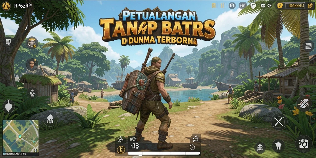 Tampilan gameplay mendebarkan di dunia terbuka RP62RP.