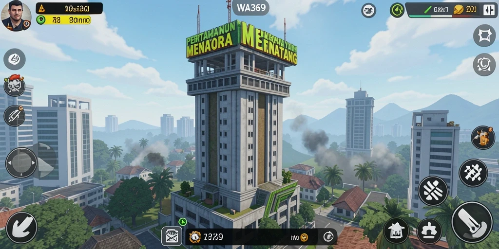Gameplay seru Tower Defense dengan menara strategis.