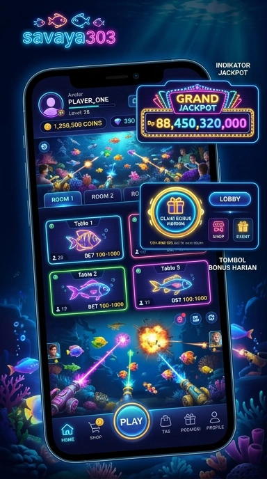 Tampilan utama aplikasi savaya303 yang ramah pengguna.