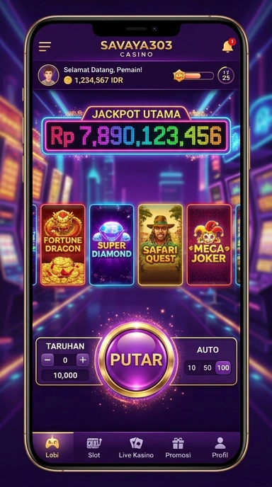 Screenshot fitur pencarian aplikasi di savaya303.